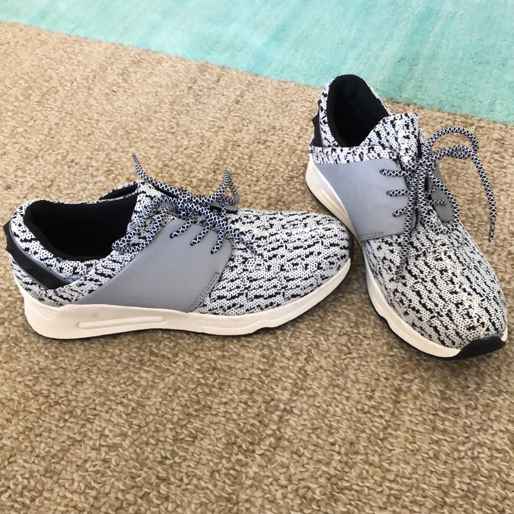 Madden Girl reflective gray sneakers